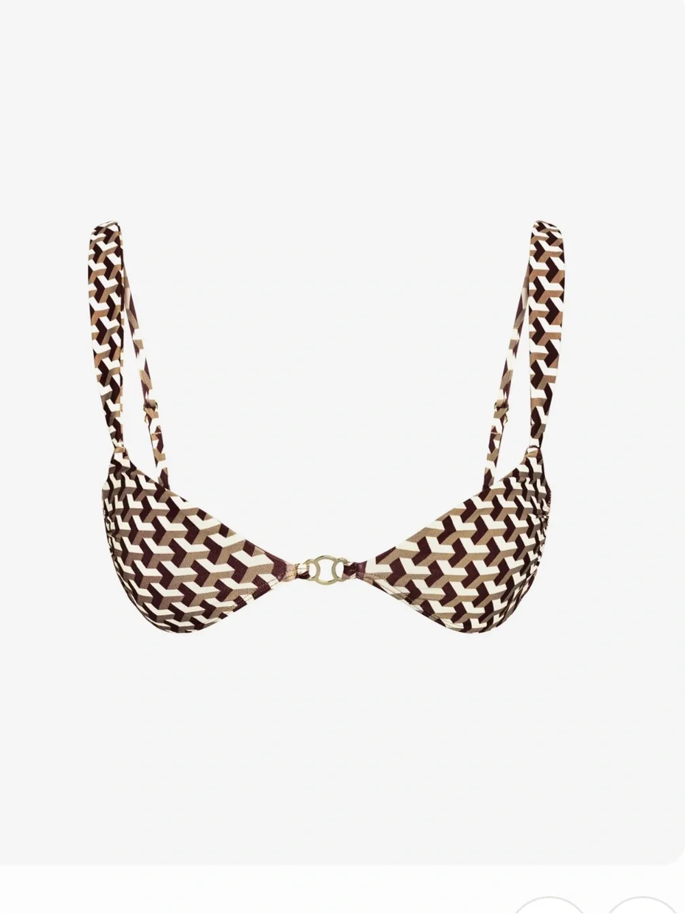 Monday Swimwear Husk Geo Petit Ermitage Top- Small